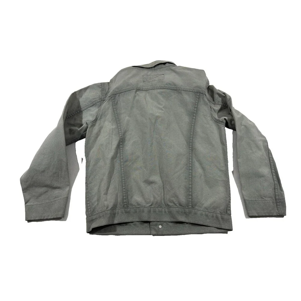 Rogue Territory RGT Supply Jacket Waxed Canvas Grey Ridgeline Button Chore Sz L
